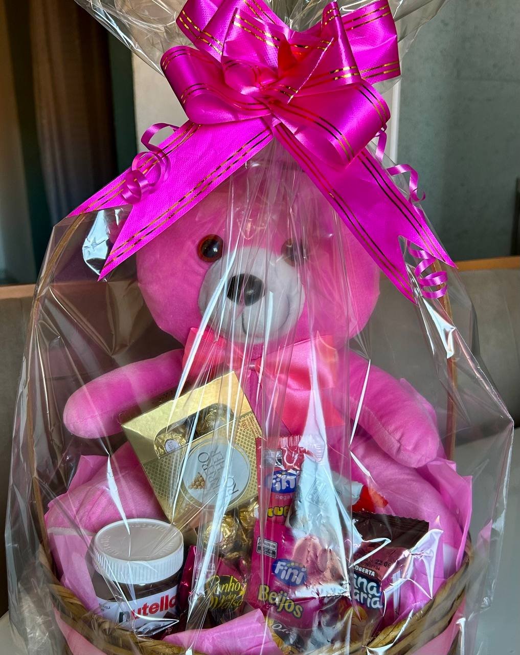 Cesta Rosa Urso