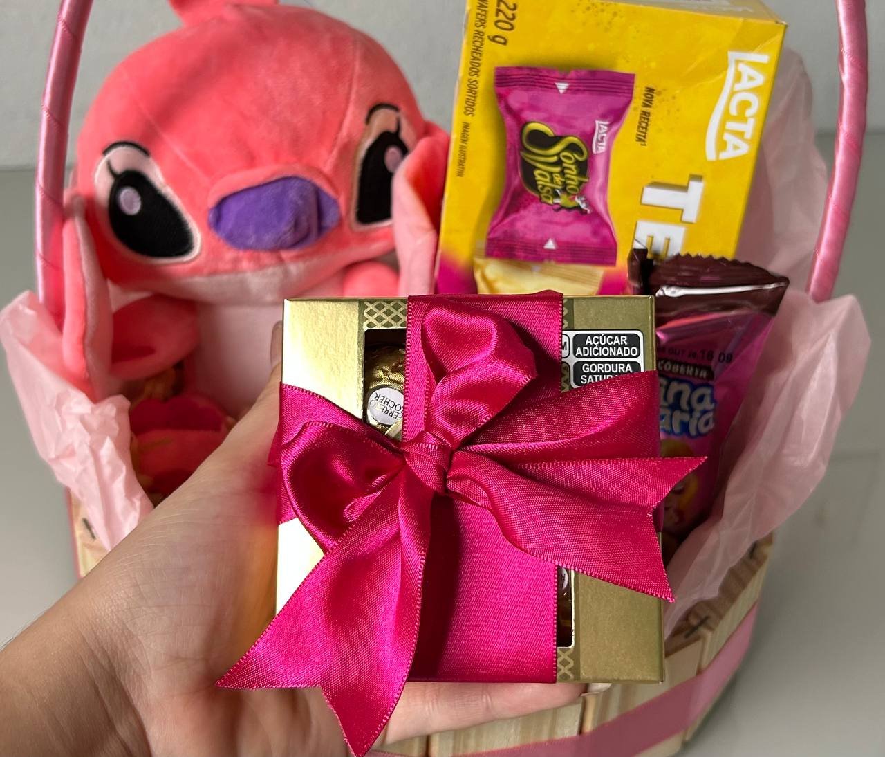 Cesta de Chocolates Rosa 💗