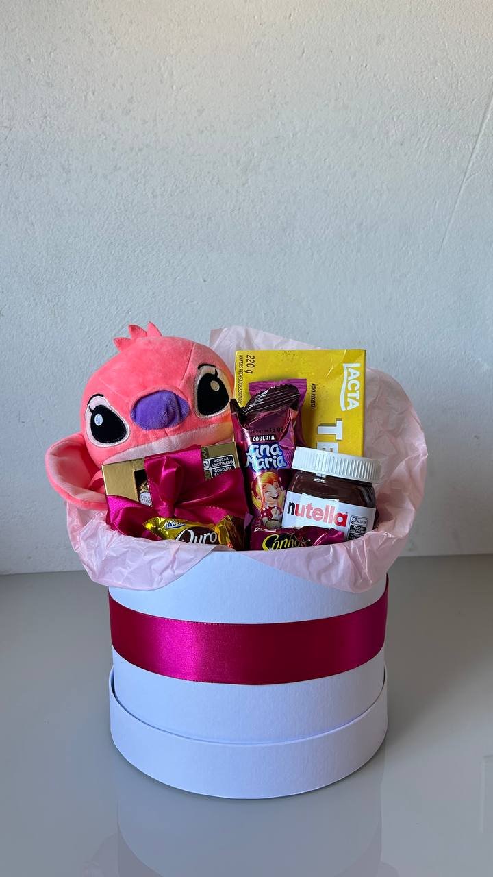 Cesta Rosa Stitch