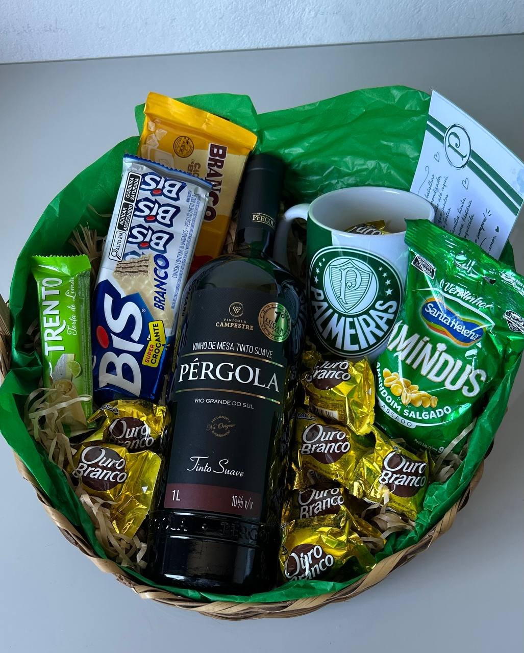 Cesta Madeira do Palmeiras