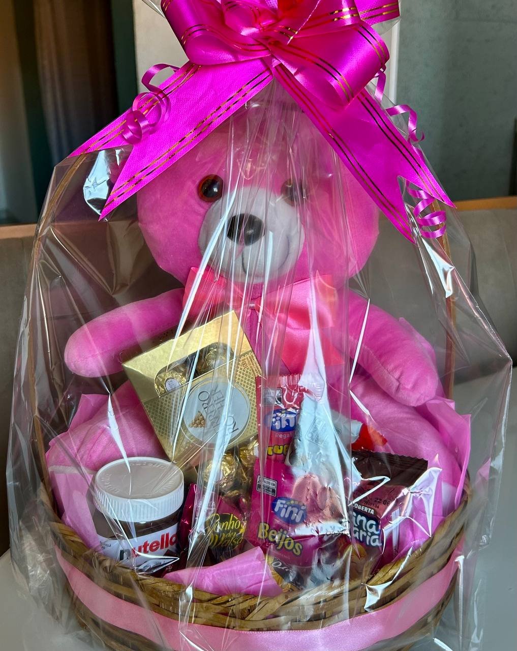 Cesta Rosa Urso